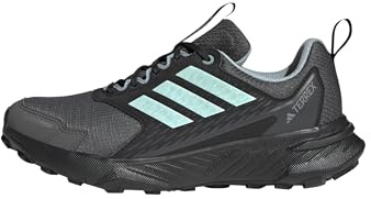 adidas Femme Terrex Tracefinder 2 Climaproof Trail Running Shoes Chaussures de Course sur Sentier, Carbon/Semi Flash Aqua/Grey Six, 40 EU