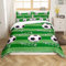 Loussiesd Fußball Bettwäsche Set 135x200cm Fussball Sport Bettbezug Set Fußball Ball Spiel Betten Set für Fußball Liebhaber Jugendliche Bettwäsche-Set Dekoration Für Kinder Jungen Mädchen Betten Set