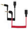 BTFO 2uds Cable Adaptador Micrófono USB C a TRS 3,5mm, para Hollyland Lark M1/M2/MAX/150/M1/MAX Duo Cable Salida Audio DAC en Espiral Rode Wireless GO 2/ME/Pro Android iPhone 15/16