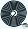 JITIFAZH Self-Adhesive Brush Weather Stripping, 5m(L) x 9mm(W) x 9mm(T) Window Frame Seal Weatherstrip, Door Seal Strip Draught Excluder, Black