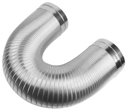 Tubo de humo de aluminio puro resistente a altas temperaturas de 1,5 m/2 m for campana extractora de cocina, calentador de agua y secadora de alta potencia.(90mmx1.5m)