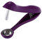 Snocciolatore di ciliegie, lunghezza: 12 cm, in plastica/acciaio inox, per a casa, ciliegia, giuggiola e dattero rosso, viola