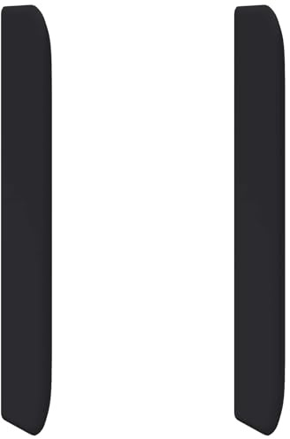 vidaXL Kopfteil Ohr Schwarz 80 x 16 x 4 cm PVC, Elegante Schlafzimmer-Deko mit modernem, robustem Kopfteil, schicker Bett-Zubehör für zeitgemäße Einrichtungselemente