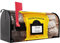 banjado® Amerikanischer Briefkasten individualisiert - US Mailbox/Letterbox mit Motiv Historische Post 51x22x17cm - Postkasten Stahl aus Amerika – Briefkasten amerikanisch pulverbeschichtet