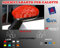 Multiart Design Adesivi per Calotte SPECCHIETTI Abarth 595 500 Grande Punto Punto Evo Scorpione (Nero Lucido)
