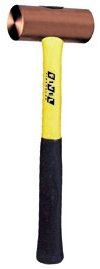 THOR Rotkupfer Hammer, Rund 32x82mm, 625g, mit Fiberglas Stiel