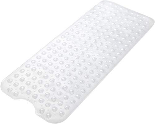 Wimaha Badewannenmatte rutschfest, Extra Lange Antirutschmatte Badewanne, Duschmatte rutschfest BPA Frei, Schimmelresistent & Maschinenwaschbar Badematte,100 x 40cm,Transparent