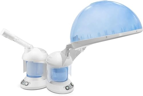 Hair Care ETKD2328a - Vaporizador facial y para el cabello 2 en 1 de ozono iónico, instrumento de belleza