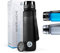 MNT10 Trinkflasche Sport I Auslaufsichere Sporttrinkflasche aus Tritan I Die perfekte Flasche für Sport, Fitness, Gym, Schule I BPA freie Wasserflasche für Kohlensäure geeignet I Schwarz, 1500ml