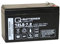 Q-Batteries 12LS-7.2 F2 Batterie au Plomb Non tissée 12 V 7,2 Ah AGM VRLA avec VDS