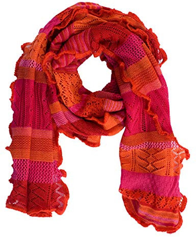 Invero, Merino Schal Manu, 100% Wolle (Flamenco)