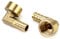 QWORK Codo de 90 Grados Acople de Latón,12mm x G1/2, 2 Piezas