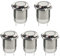 ETOPARS 5 X 12mm Metall Druckknopf Schalter Wasserdichter Momentan Kippschalter EIN AUS 2Pin 3A 250V Runden Flachkopf Wippschalter