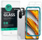 Ibywind 2 Piezas Protector Pantalla para Xiaomi Poco F3/Redmi K40/K40 Pro 6,43+1 Pieza Protector Cámara+1 Pieza Protector Trasera Fibra Carbono,Dureza 9H Cristal Templado,Fácil de instalar