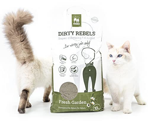Petrebels Katzenstreu Dirty Rebels, 10 Liter, Fresh Garden Duft, 100% Natürlich