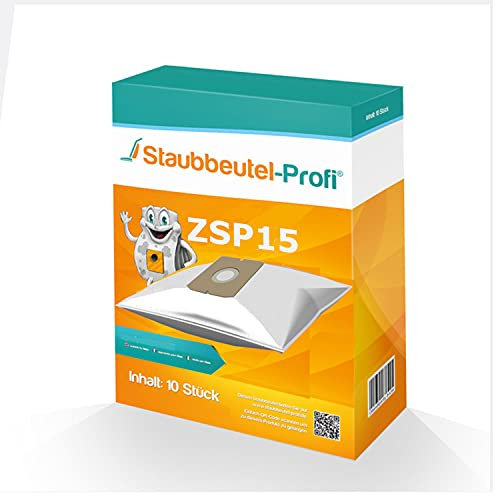 Staubsaugerbeutel ZSP15 geeignet für Fakir Air Wave Prestige TS 2000, TS 2400 Evolution (10 Staubbeutel)