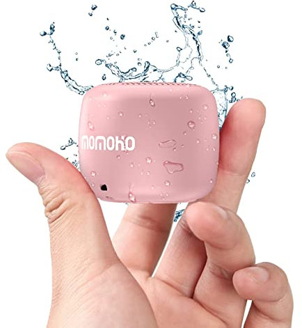 Cassa Bluetooth Impermeabile Momoho Wireless Altoparlante Mini Speaker Portatile Disegno Breve IPX7 Altoparlante Piccolo e Impermeabile Supporto Micro SD Musica per Uso Esterno Doccia Feste Gita(pink)