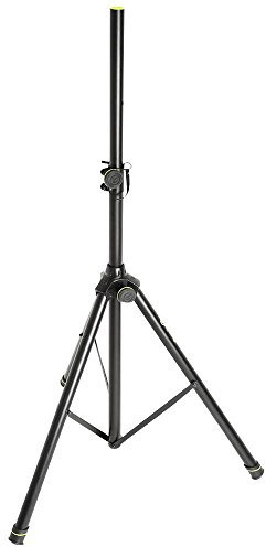 (GRAVITY) SPEAKER STAND 35 MM ALUMINIUM BLACK, Colour Black, Weight 2.2kg, Stand, Supports Audio Visual - SP 5211 B
