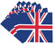 16 Stück Papierservietten mit Union Jack-Motiv, 16.5 cm, britische Flagge, britische Party-Dekoration, Geschirrzubehör für Queens Platinum Jubilee 2022 Dekorationen, Union Jack Partyzubehör
