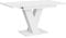 MEBLINI Esstisch Ausziehbar - Esszimmertisch Modern - Küchentisch - Säulentisch - Ausziehtisch - Dining Table - Esszimmertische - 120-160x80x75cm - MASIV - Weiß Matt
