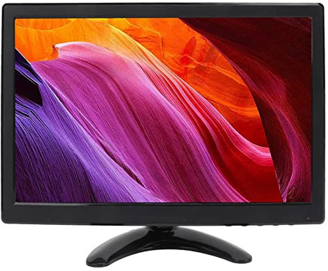 Moniteur Portable, Moniteur LCD TFT 12 Pouces 1280x800 avec Interface VGA HDMI AV BNC USB DC, écran D'ordinateur avec Deux Haut-parleurs et Télécommande, pour Voiture,
