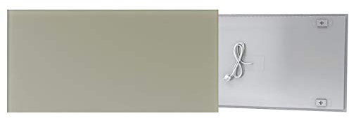 ESTEXO Fenix Ecosun Glasheizung Infrarotheizung 500/600 Watt Wandheizung Heizkörper (Basalt / 600 Watt)