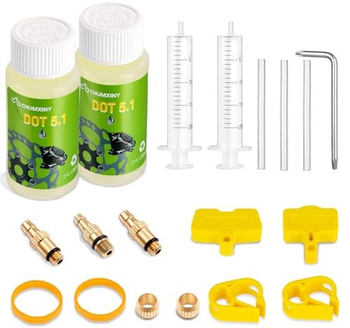 CHUMXINY Entlüftungskit für SRAM,Avid Scheibenbremsen, Einschließlich 120ML DOT 5.1 Bremsflüssigkeit.