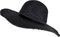 styleBREAKER Damen Strohhut Papierstroh mit luftigem Flechtmuster, breite ausgefranste Krempe, Sonnenhut, Schlapphut 04025033, Farbe:Schwarz