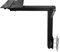 Lumclaw Pied de table mobile en alliage d'aluminium - Rotation à 360° - Réglage de la hauteur - Démontage - Convient pour le camping et le camping - Noir