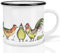 Ligarti® Keramiktasse [Design by H. Ligeti] Design Mug & handveredelter Becher I Spülmaschinengeeignete Tasse, Kaffeetasse, Teetasse, Cup (Fuchs im Hühnerpelz)