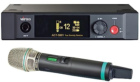 Mipro ACT-5801 ricevitore wireless digitale a 1 canale 5,8 GHz + microfono portatile