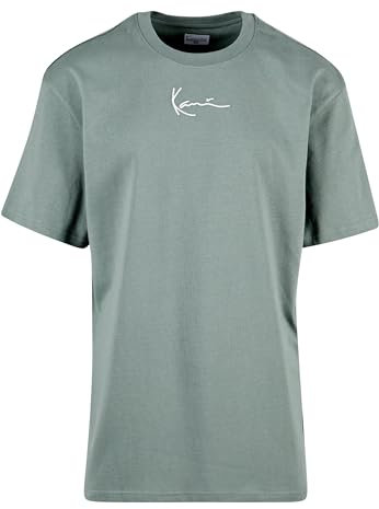Karl Kani Herren KM-TE011-106-02 KK Small Signature Essential Tee Dusty Green, L