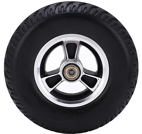 Rollstuhlrad, Ersatznabe aus Massiver PU-verstärkter Aluminiumlegierung, Rutschfeste Stoßdämpfung Und Geräuscharm, Langlebig, Geeignet Für Schubkarren