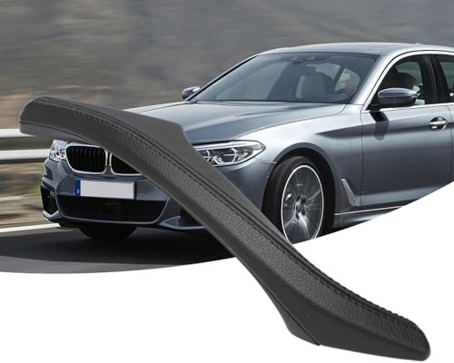 Attisfiera Leder-Seitentürgriff Vorne Türgriffabdeckung für 5er F10 F11 F18 51417225852 Rechts Auto Innen Beifahrertür Leder Zuggriff Schwarz