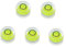 Lot de 5 mini niveaux à bulle ronds - Instrument de mesure à 45 degrés