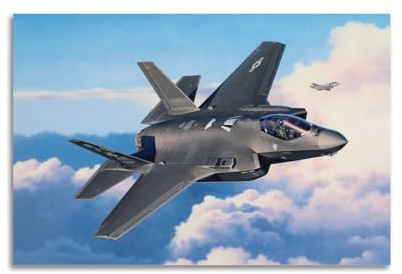 QLLS Militärflugzeug-Poster F-35A Lightning II Kampfflugzeug Angriffsflugzeug, dekorative Leinwand, Familienschlafzimmer, Kunstwerk, Bild, Gemälde, 30 x 45 cm
