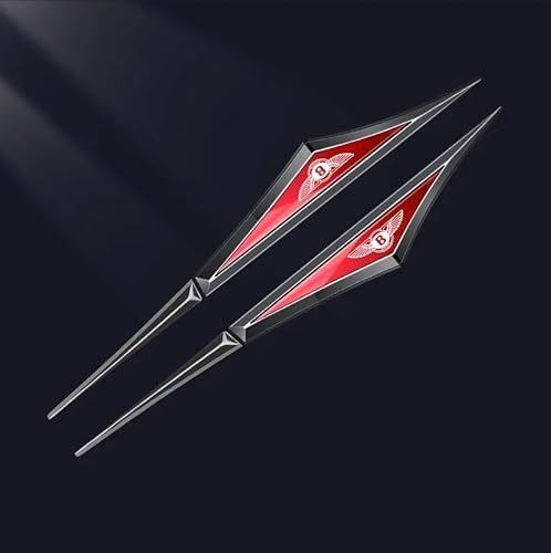 YYBCDSA Auto Emblem,für Bentley 3D Metall Chrom Buchstabenmarke Badge Aufkleber,Kühlergrill Emblem Car Styling Autozubehör,B