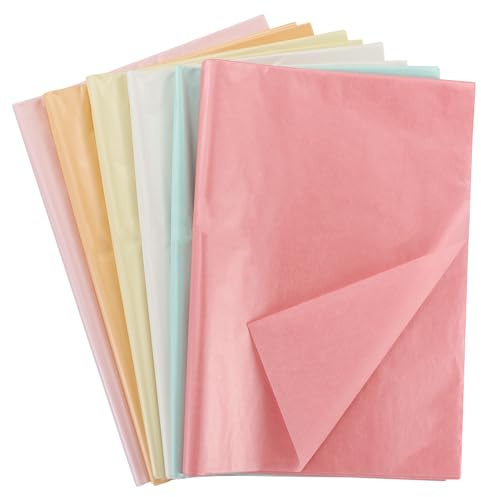 Seidenpapier, 60 Stück, Metallic-Seidenpapier, glänzend, zum Verpacken, Perlglanz-Geschenkpapier für Geburtstag, Hochzeit, Party, Urlaub, Gedenken, 50 x 35 cm