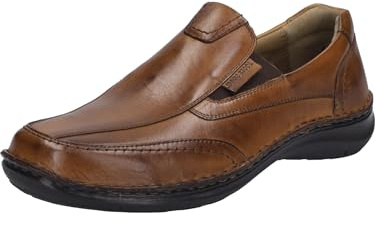 Josef Seibel Herren Slipper New Anvers 67,Weite K (Extra weit),Wechselfußbett,Slides,Schlupfschuhe,schluepfschuhe,Loafer,Cognac,47 EU