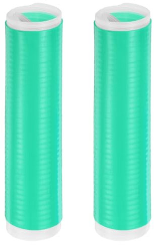 sourcing map 2 Pcs Silicone Pan Handle Sleeve, Heat Resistant Potholder Pot Holders Cover Sleeve for Frying Pan Handle Spatulas, Green (M)