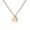 Halskette Damen | Herz Kette mit Gravur | personalisiertes Geschenk für Frauen | wasserfester Edelstahlschmuck | Namenskette | Buchstabenkette (Gold)
