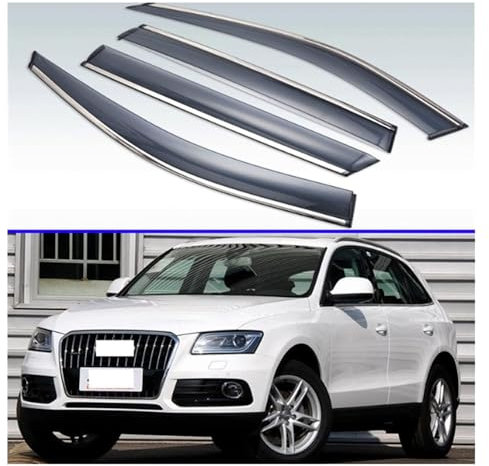 YYASWED Regenschutz Seitenfenster Luftabweiser, Für Audi Q5 8R 2010-2017,Autofenster Windabweiser,Windabweiser Auto,Autofenster-Schutz
