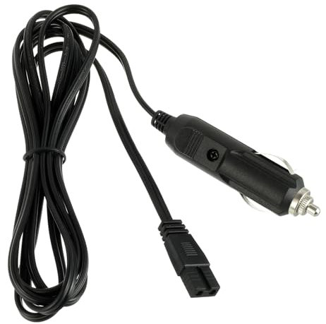 HUAREW 12V Enchufe de Cable de Alimentación de Refrigerador de Coche, 2mCable de Extensión de Cargador de Conector de Mechero para Mobicool CoolBox