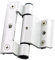 ZGXNYI Bisagra De Ventana Bisagra de Ventana de PVC de aleación de Aluminio abatible de 90 mm Bisagras Plegables abatibles Negras Ocultas Bisagras De Acero Inoxidable(White)