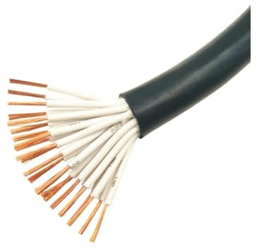 WHYTQ 5/10/20/30Meter 28/24/22/20/18AWG Cable RVV 2/3/4/5/6/8/10/12/14/16/20/24C Control Signal Copper Cable Multicore Electric Wire(30Meters,22AWG 0.3MM2_5CORES)