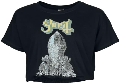 Ghost Priest Frauen T-Shirt schwarz 100% Baumwolle Band-Merch, Bands