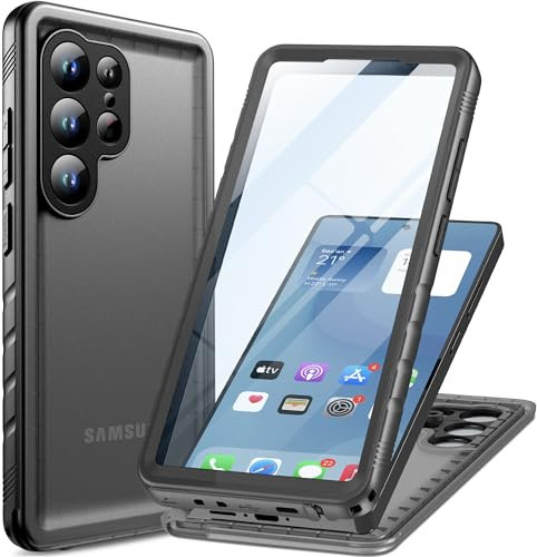Cozycase TOP Militärschutz für Samsung Galaxy S25 Ultra wasserdichte 360 Grad Hülle - 2m Sturzfest Panzerhülle Outdoor Case Komplettschutz Stoßfest Staubschutz Baustelle Wasserfest S 25 Handyhülle