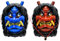 HiyyFloy Samurai Oni Maske 2 Stück Japanische Prajna Gesichtsmaske, Ochsen Teufel Maske Vollgesichts Mundmaske, Prajna Geist Halloween Cosplay Maske