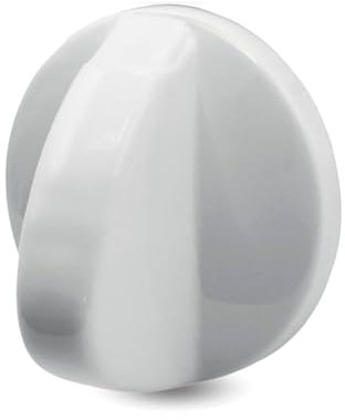 CABLEPELADO - Manija y Perilla para Horno y Cocina Teka | Compatible con Placas de Gas y Vitrocerámica | Eje 5.5 mm | Diámetro 42 mm | Color Blanco | 1 Unidad