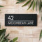 Placa de acrílico personalizada con nombre de calle, placa de número de casa personalizada, letra acrílica, cartel para puerta exterior (2)
